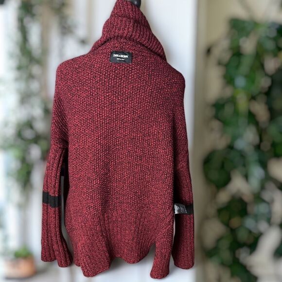 Zadig & Voltaire Merino Wool Shawl Cardigan Size S/XS - Picture 10 of 14